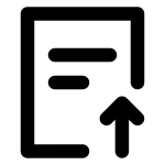 Upload Logs SVG Icon